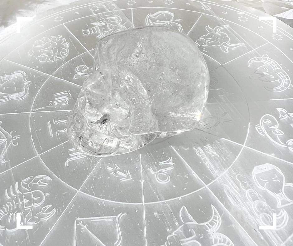 Clear Quartz Crystal Skull