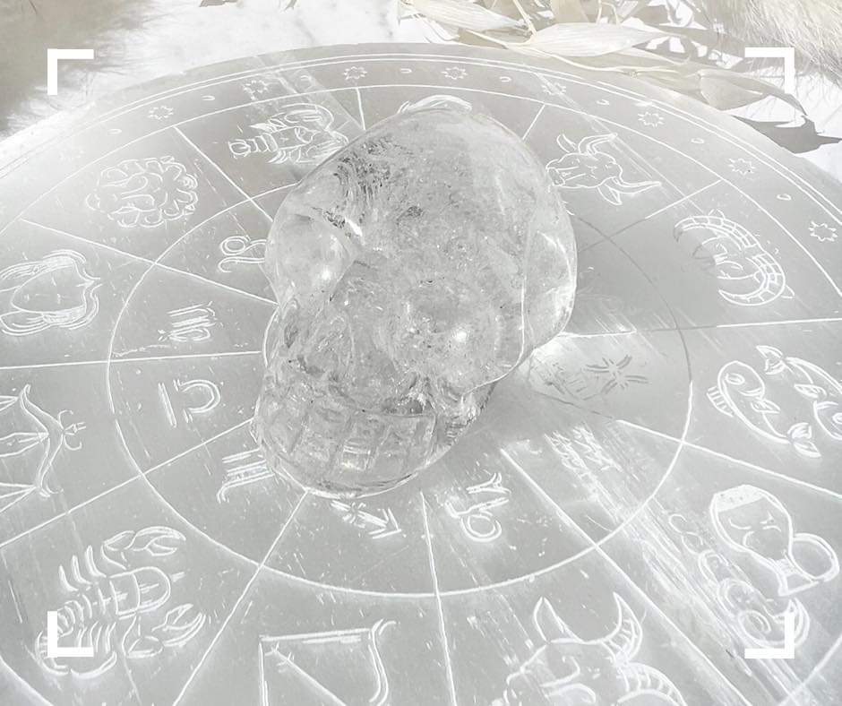 Clear Quartz Crystal Skull