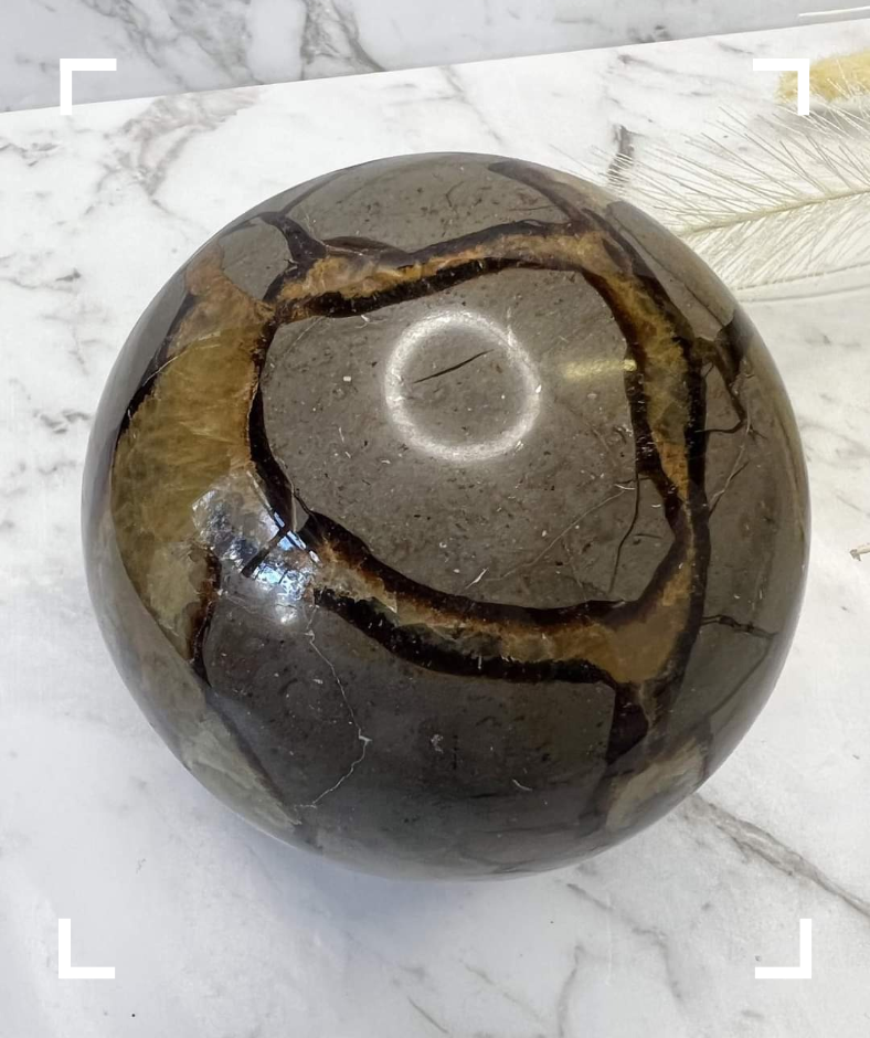 Septarian Crystal Sphere