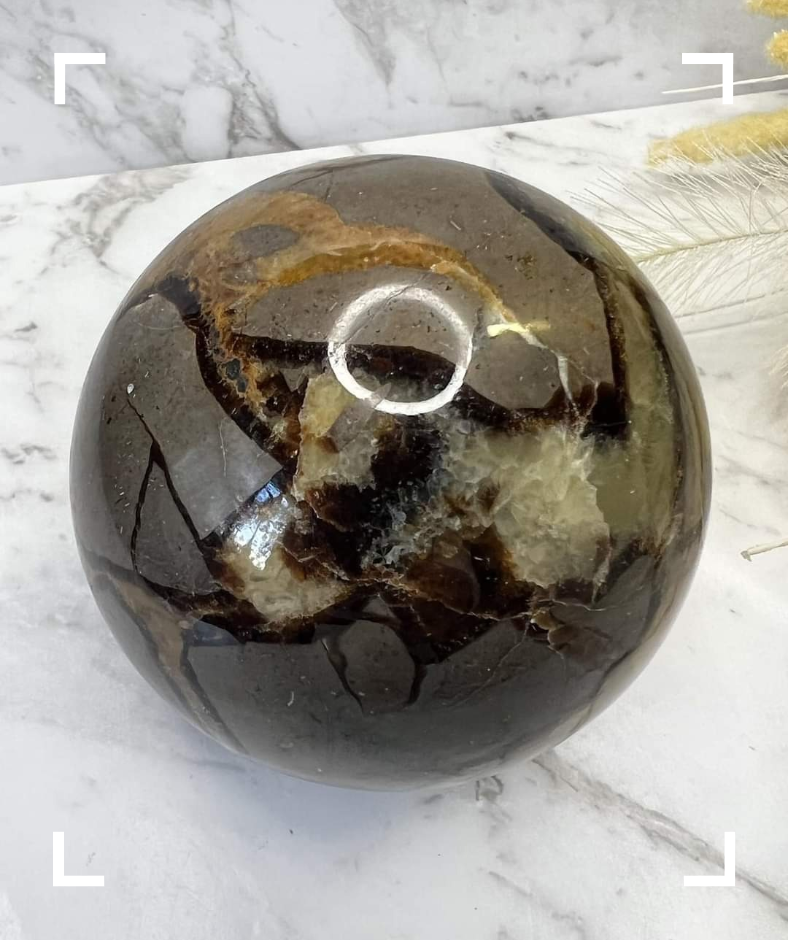 Septarian Crystal Sphere