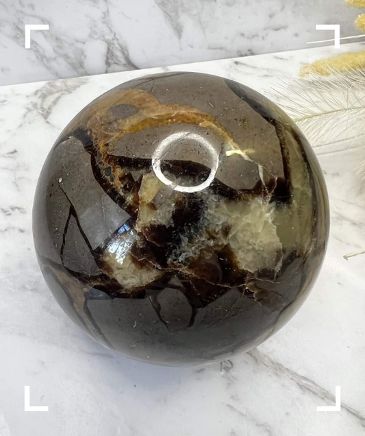 Septarian Crystal Sphere