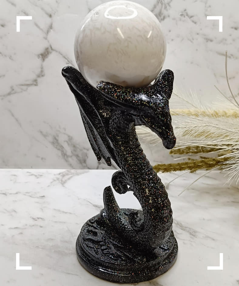 Winged Dragon Crystal Sphere Holder