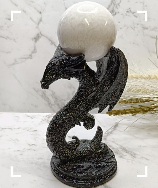 Winged Dragon Crystal Sphere Holder