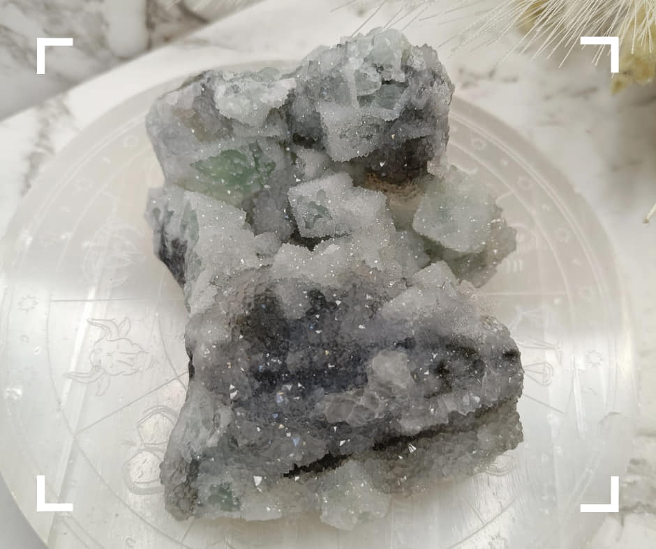 Fluorite And Sphalerite Crystal Cluster
