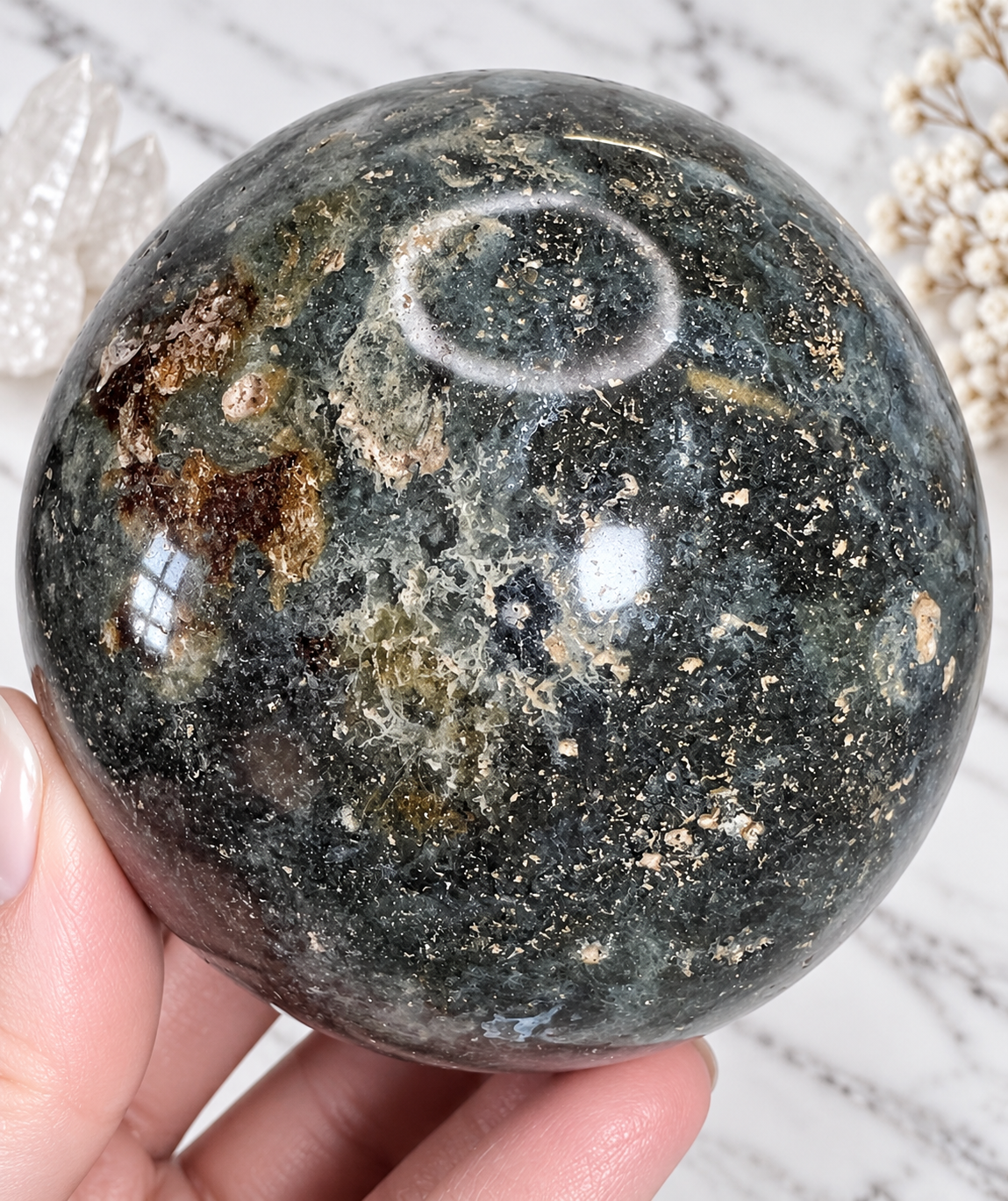 Ocean Jasper Crystal Sphere