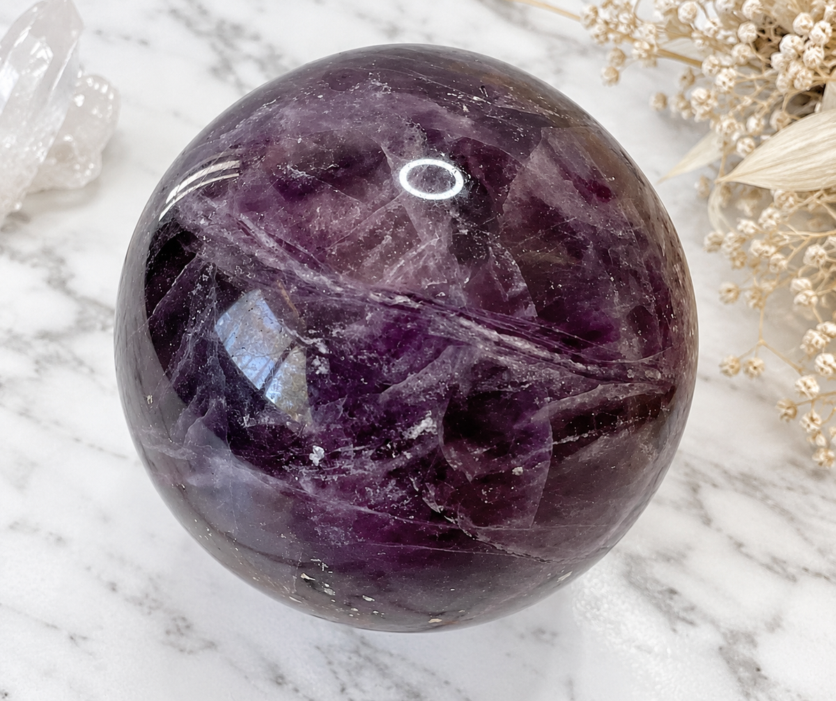 Fluorite Crystal Sphere