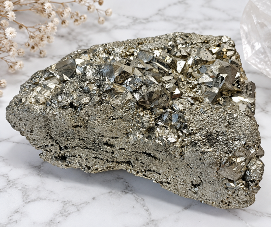 Pyrite Crystal Cluster