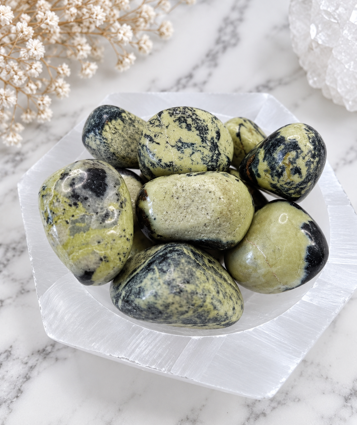 Forest Green Jasper Crystal Tumble