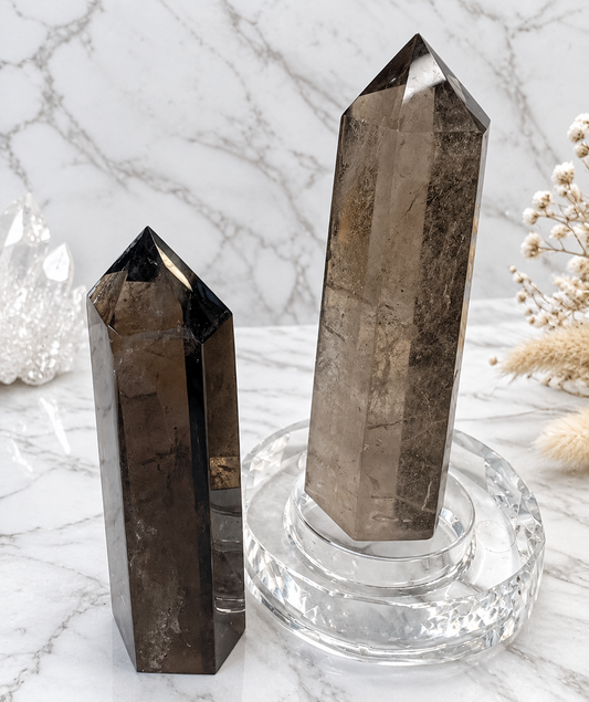 Smokey Quartz Crystal Tower