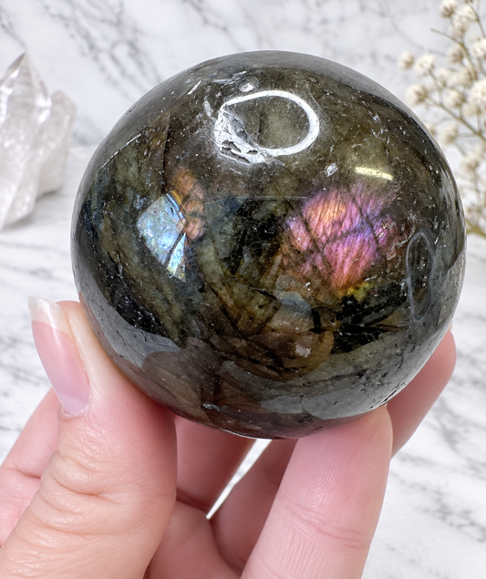 Labradorite Crystal Sphere