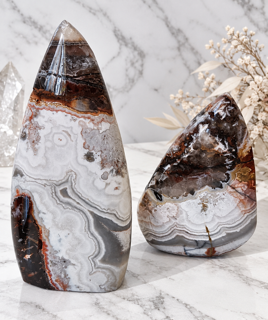 Mexican Crazy Lace Agate Crystal Freeform