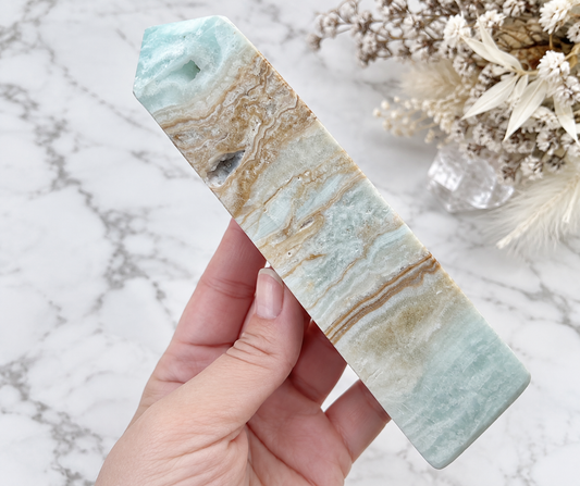 Caribbean Calcite Crystal Obelisk