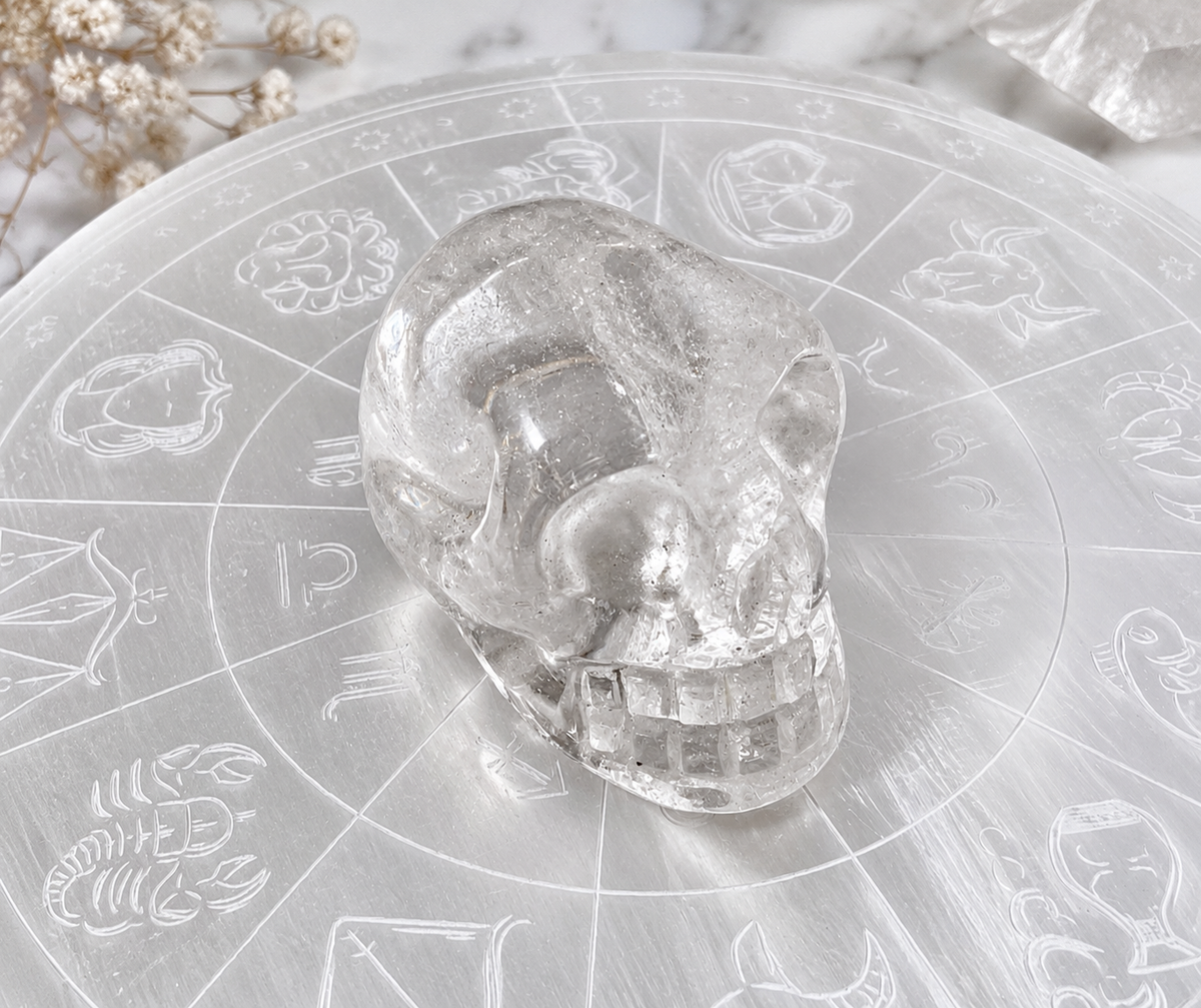 Clear Quartz Crystal Skull