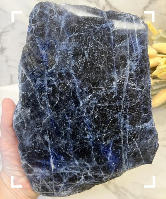 Sodalite Crystal Slab