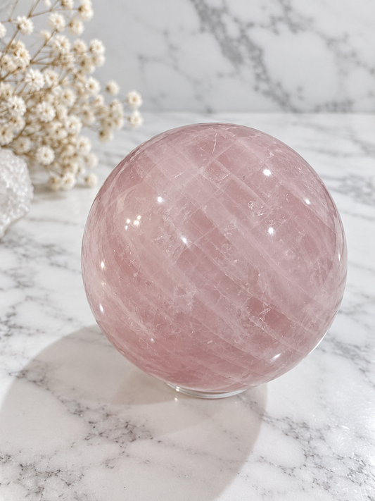 Rose Quartz Crystal Sphere