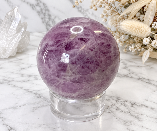 Kunzite Crystal Sphere