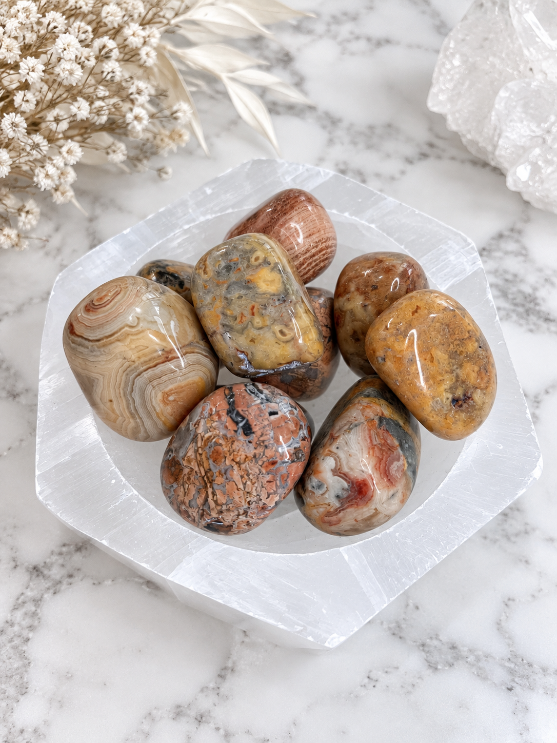 Crazy Lace Agate Crystal Tumble