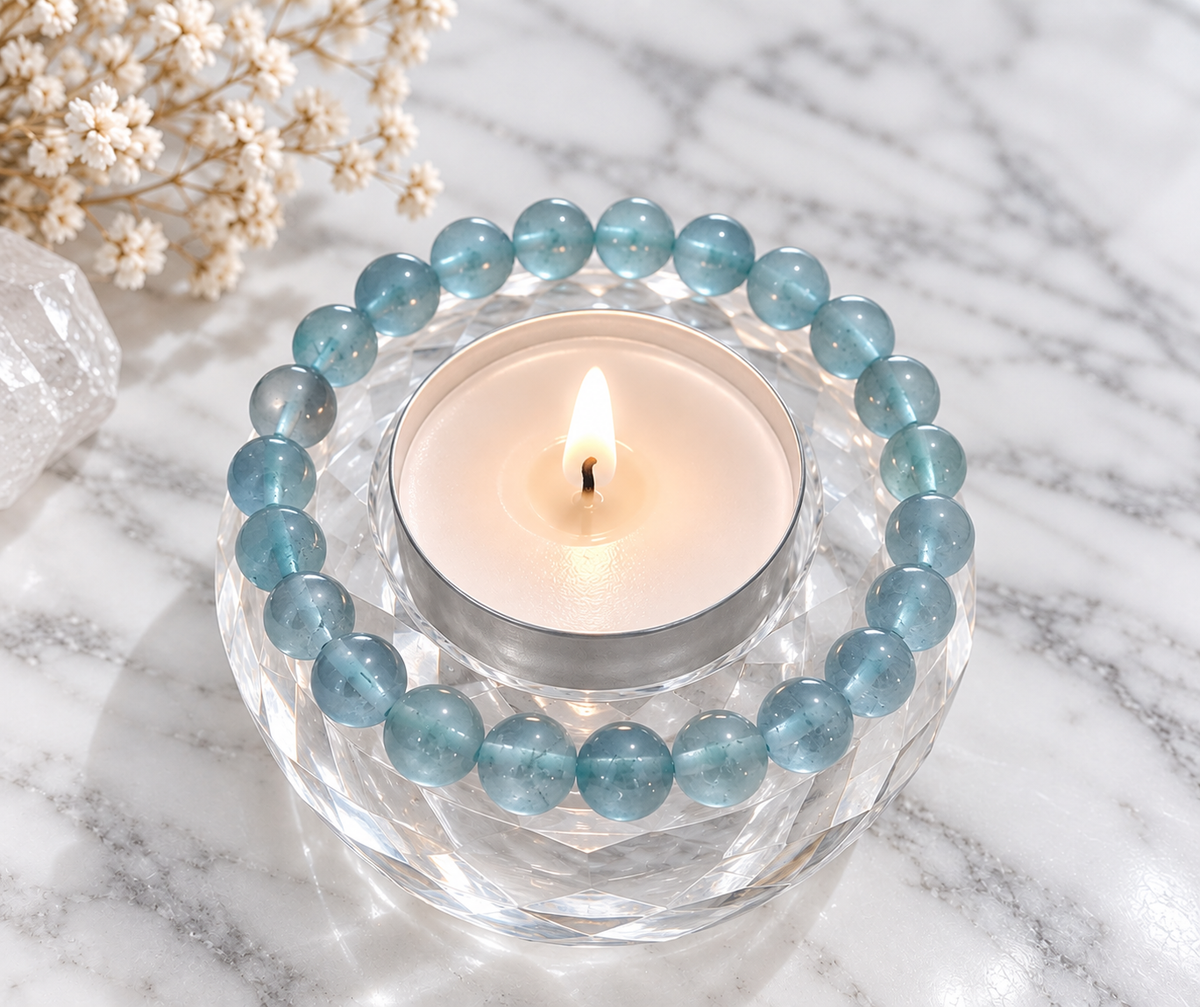 Sml Blue Fluorite Crystal Bracelet
