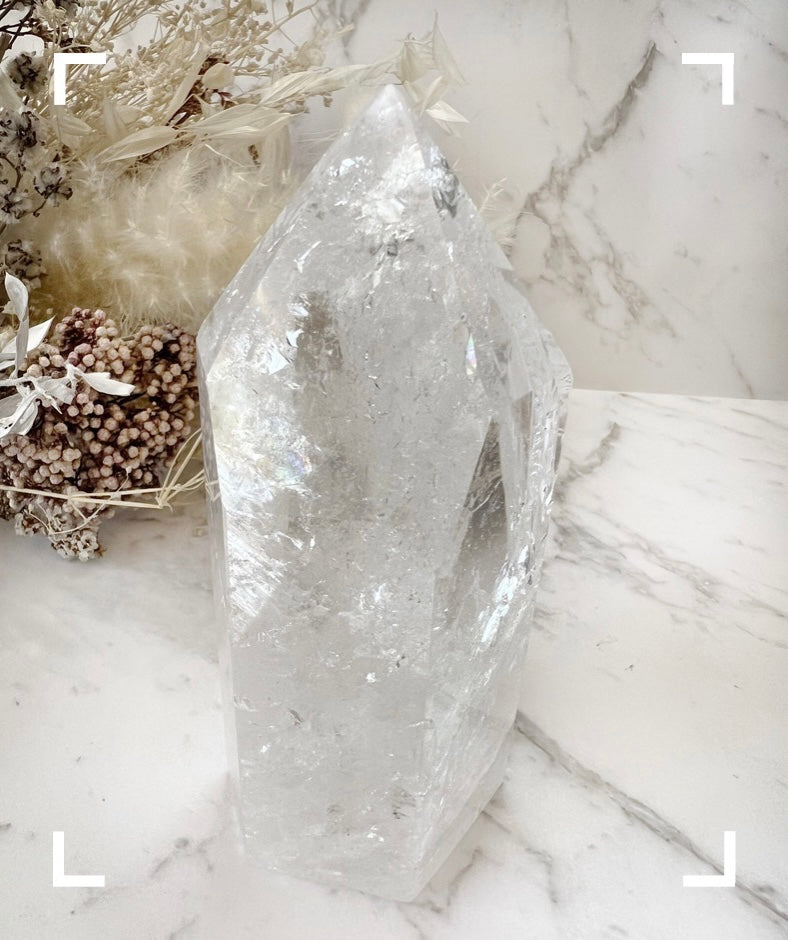 Clear Quartz Crystal Tower