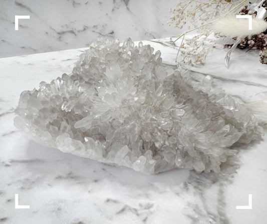 Clear Quartz Crystal Cluster
