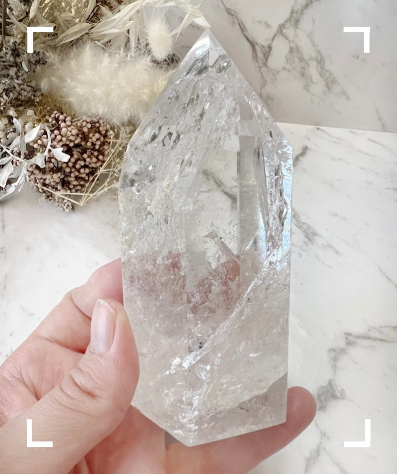 Clear Quartz Crystal Tower