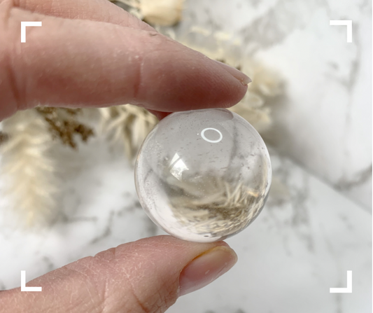 Clear Quartz Crystal Sphere