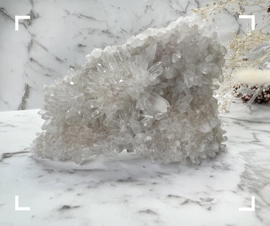 Clear Quartz Crystal Cluster