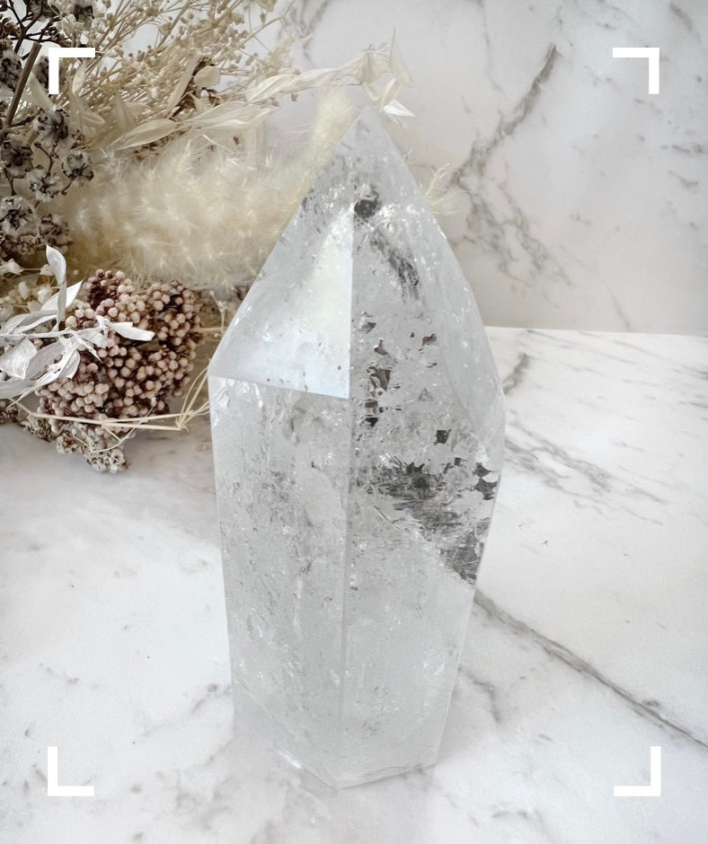 Clear Quartz Crystal Tower