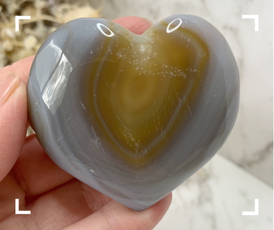 Sugar Druzy Agate Crystal Heart