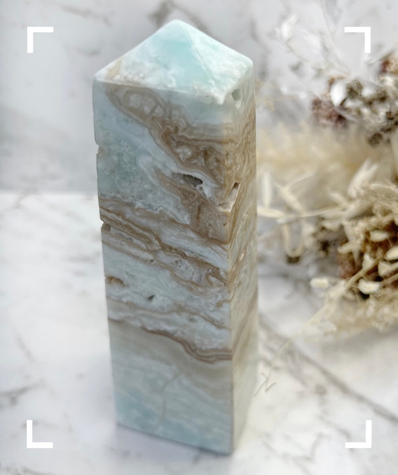 Caribbean Calcite Crystal Obelisk