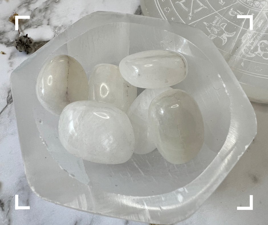 White Calcite Tumble