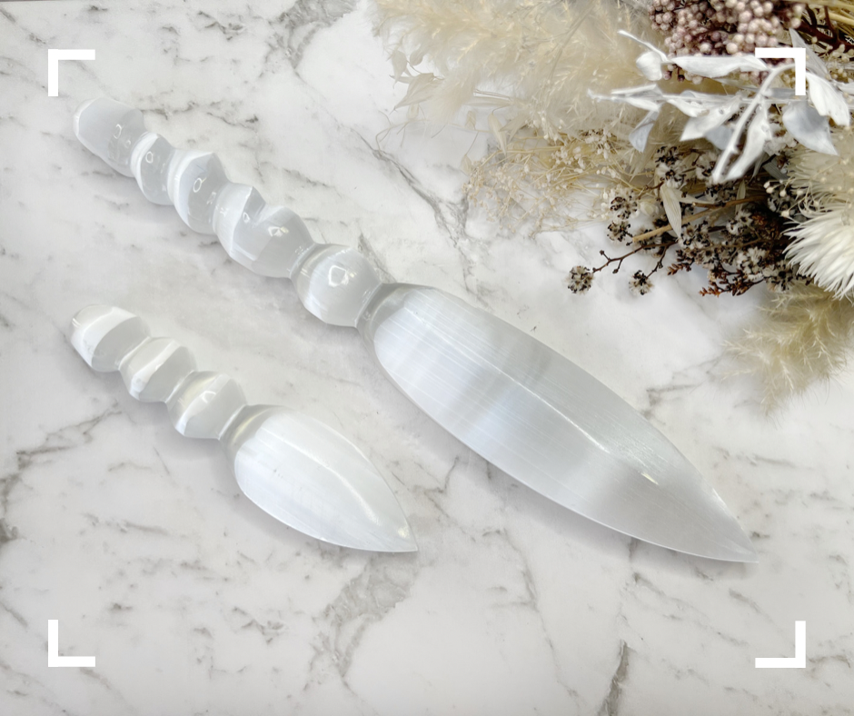 Selenite Crystal Sword