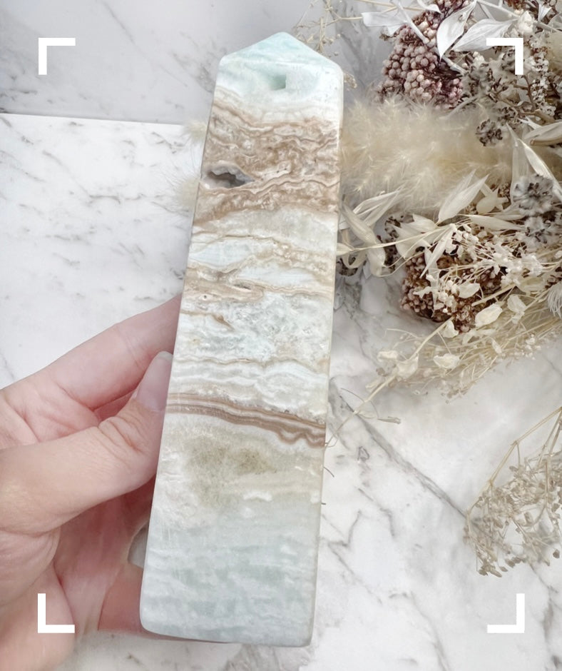 Caribbean Calcite Crystal Obelisk