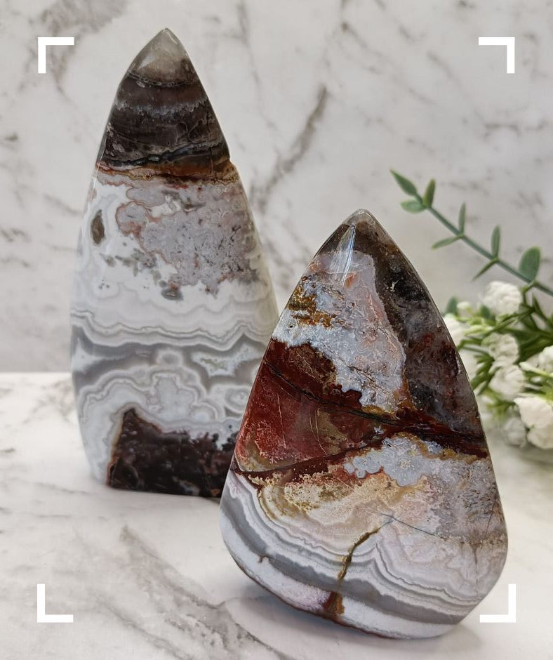 Mexican Crazy Lace Agate Crystal Freeform