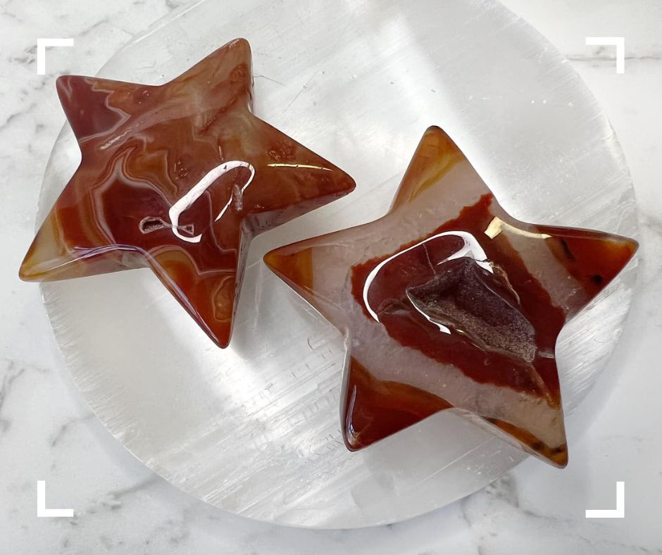 Carnelian Crystal Star