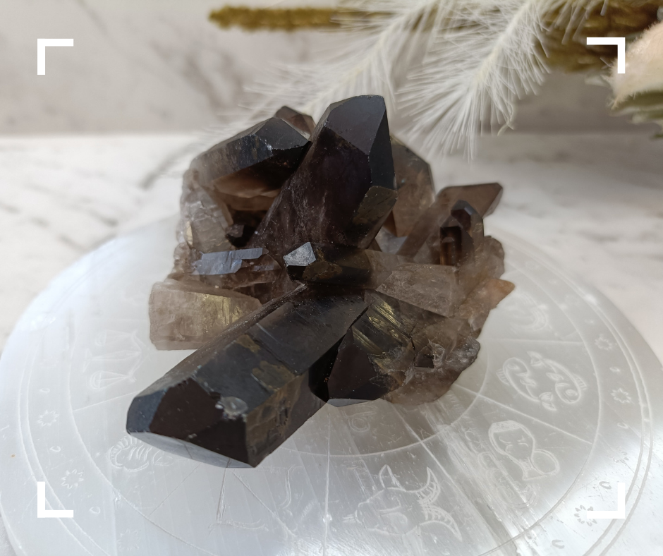 Smokey Quartz Crystal Cluster 3