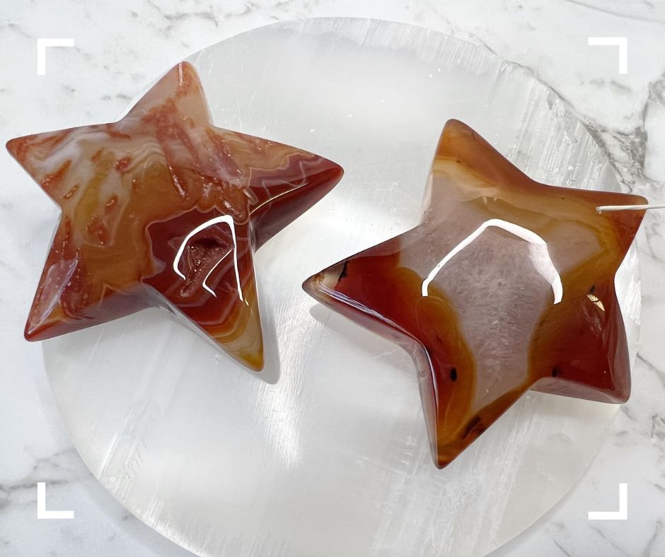 Carnelian Crystal Star