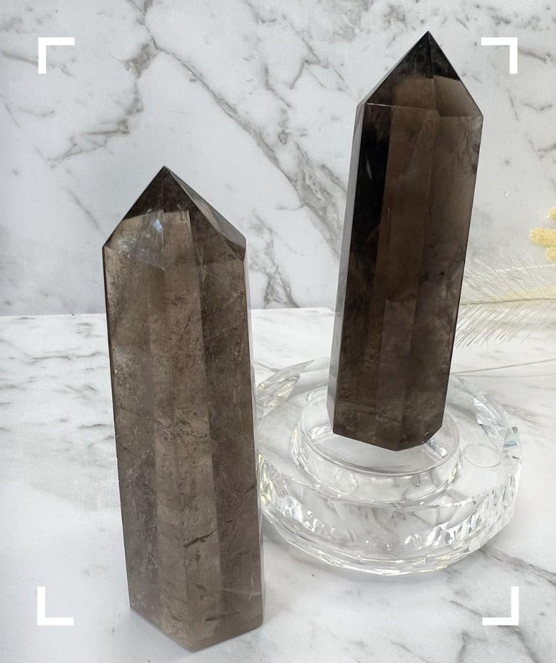 Smokey Quartz Crystal Tower