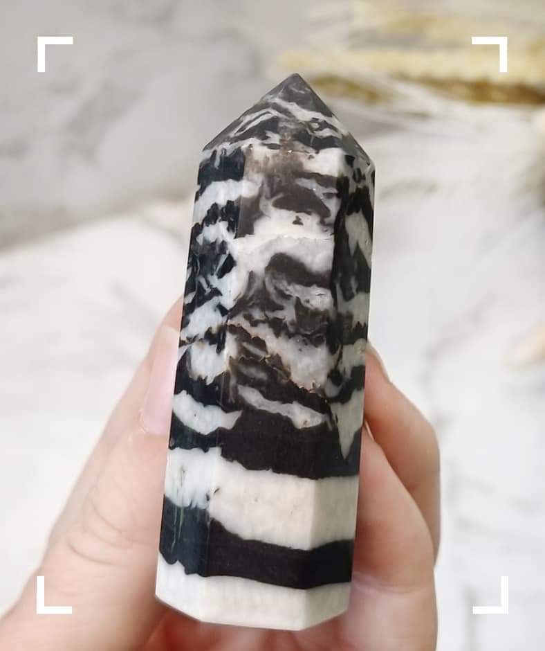 Zebra Jasper Crystal Tower