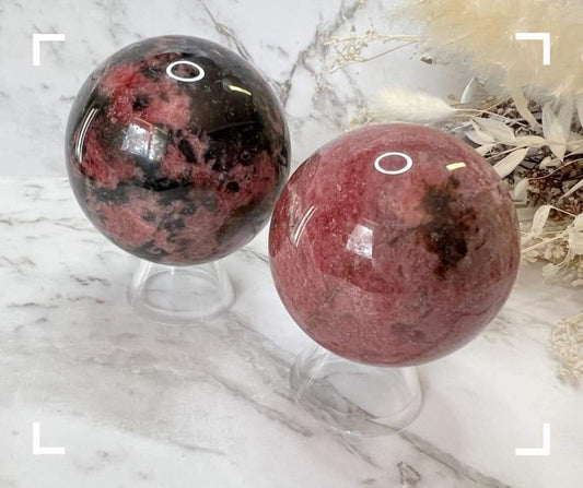 Rhodonite Crystal Sphere