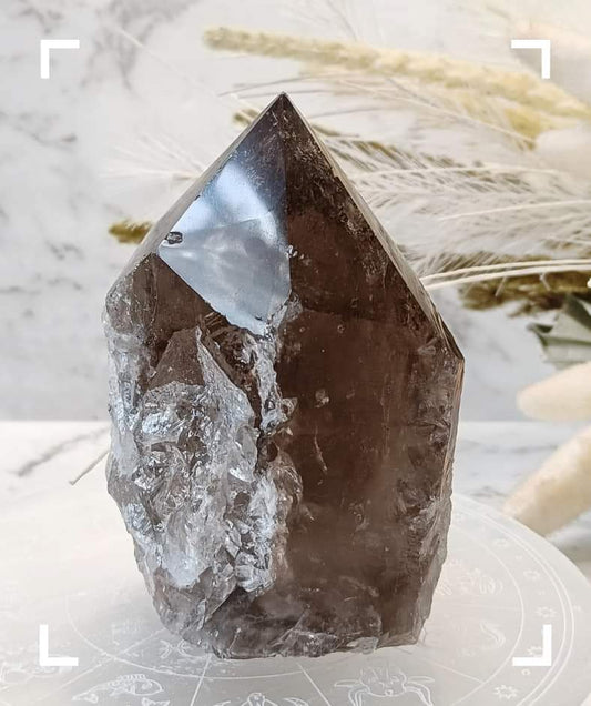 Smokey Quartz Crystal Cupcake Rough Point