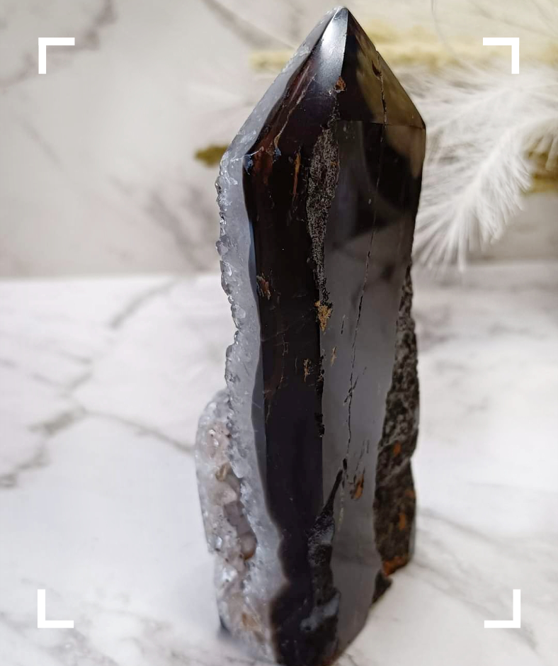 Druzy Agate Crystal Tower