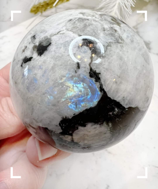 Rainbow Moonstone Crystal Sphere 2