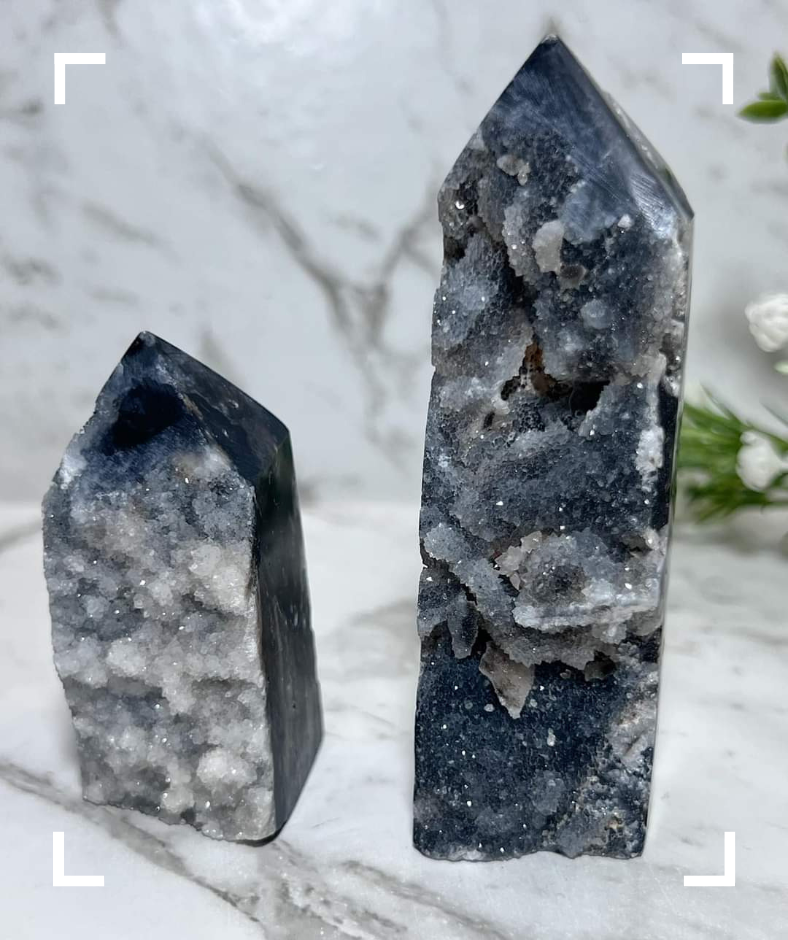 Druzy Sphalerite Crystal Tower