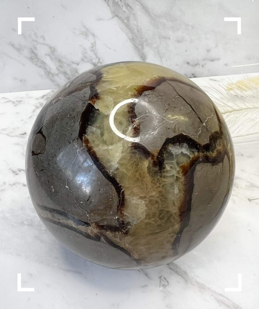 Septarian Crystal Sphere