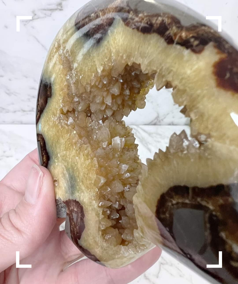 Septarian Crystal Druzy Byson