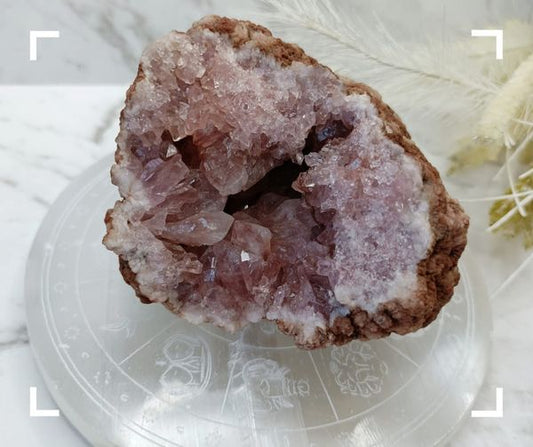 Pink Amethyst Crystal Geode