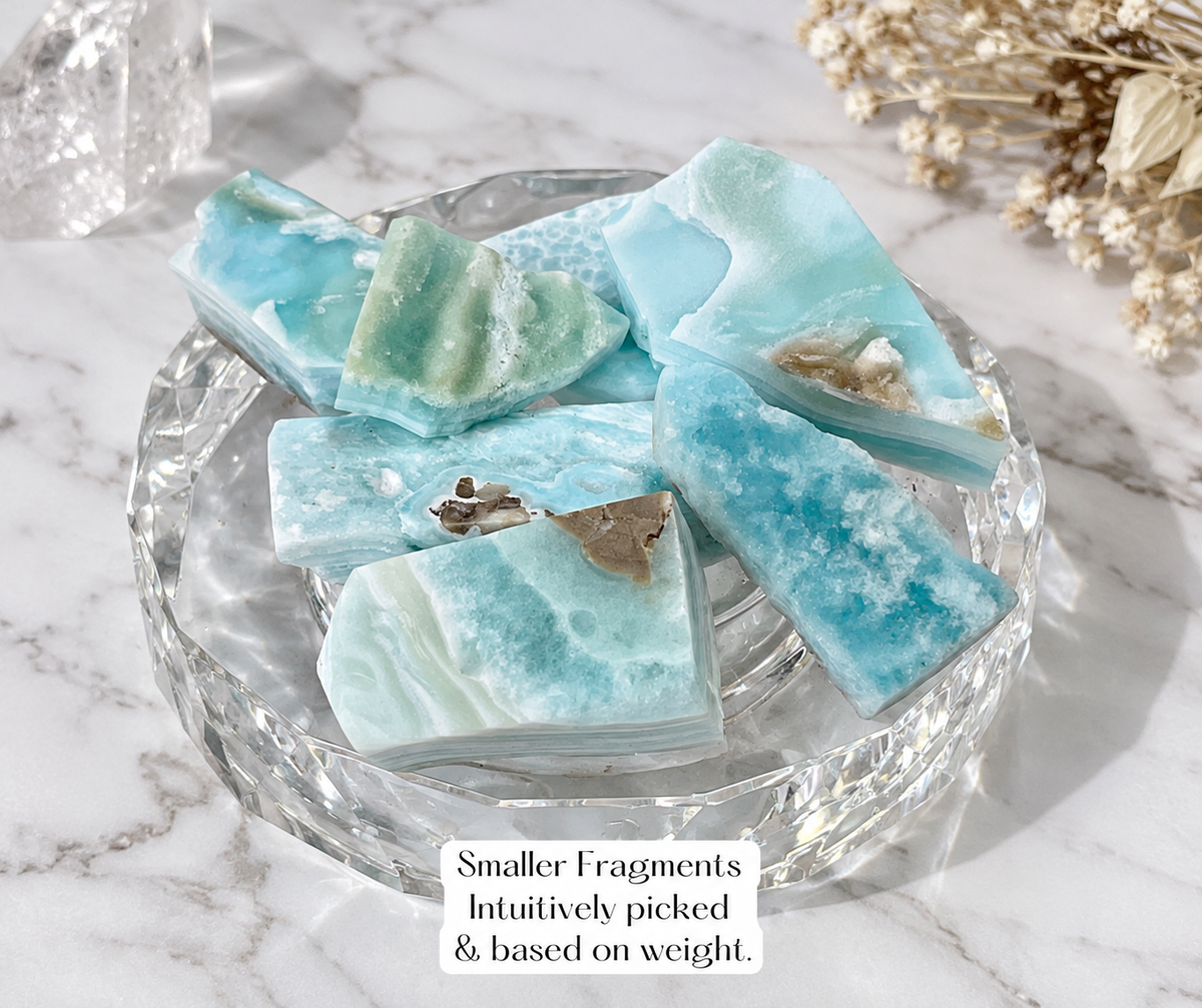 Raw Larimar Crystal Shards