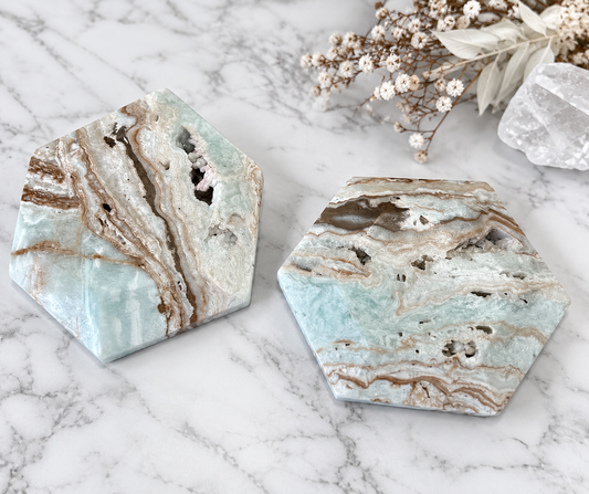 Caribbean Calcite Crystal Hexagon