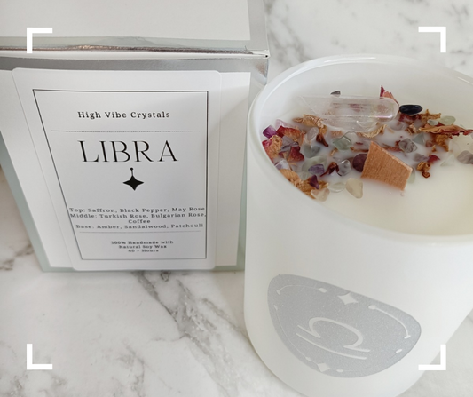 Libra Crystal Candle